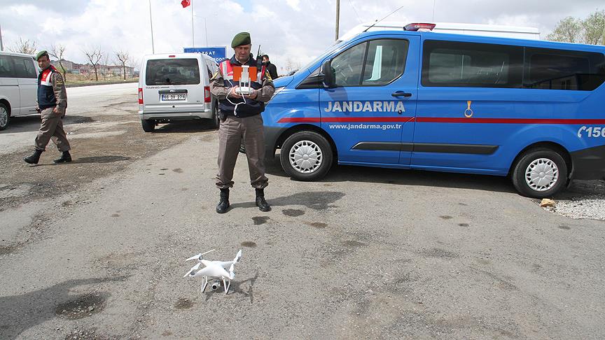 Jandarmadan drone ile Kovid-19 denetimi