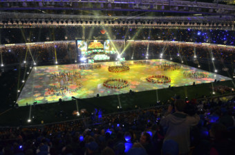 Euro 2012 finalinin oynanacağı stada muhteşem açılış