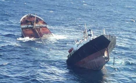 İki Türk gemisi Adriyatik'te çarpıştı; 8 Türk mürettebat kayıp