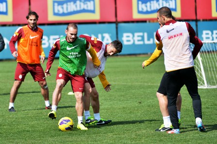 Galatasaray, Gençlerbirliği maçı hazırlıklarını sürdürdü
