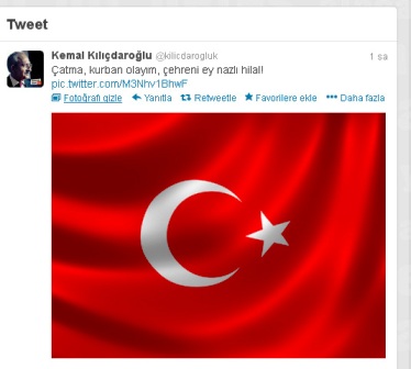 Kılıçdaroğlu'ndan Türk bayraklı tepki
