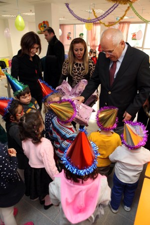 Başkan Yaşar, miniklerle yeni yılı kutladı