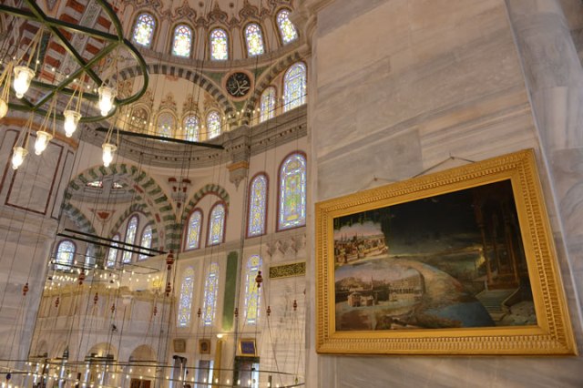 Cumhurbaşkanlığı’ndan Fatih Camii’ndeki tarihî tabloya restorasyon