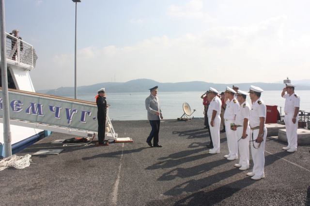 Türk ve Rus sınır birliği askerlerinden ortak deniz tatbikatı