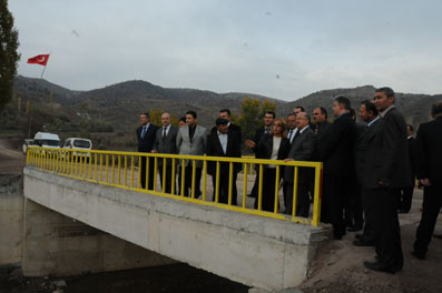 Hisarköy köprüsü açıldı