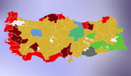 Hangi ilde hangi parti