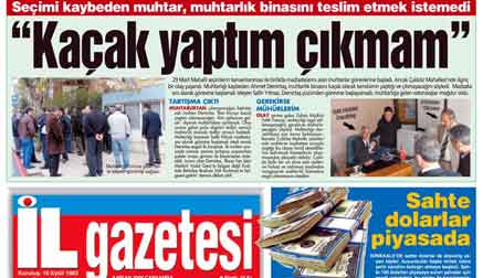 Muhtar çıkarıldı
