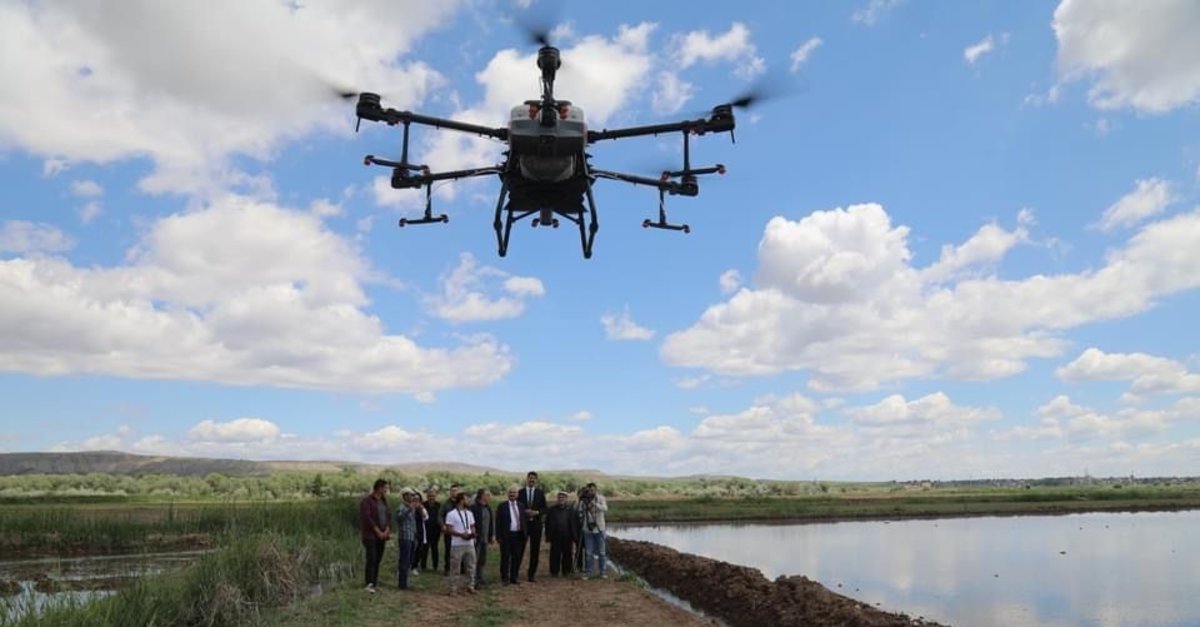 Kırıkkale tarlalarına “Dron” gücü