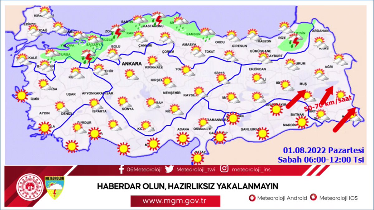 KUVVETLİ RÜZGARA DİKKAT