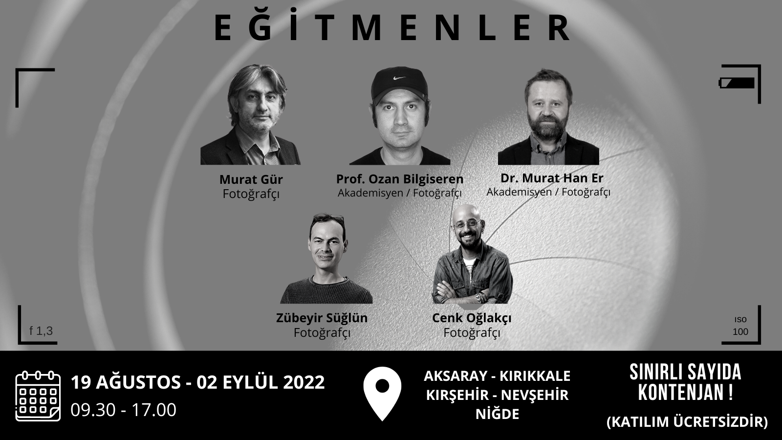 GENÇ İSTİHDAMI TEMASI KAPSAMINDA PROFESYONEL FOTOĞRAFÇILIK EĞİTİMİ DÜZENLENİYOR