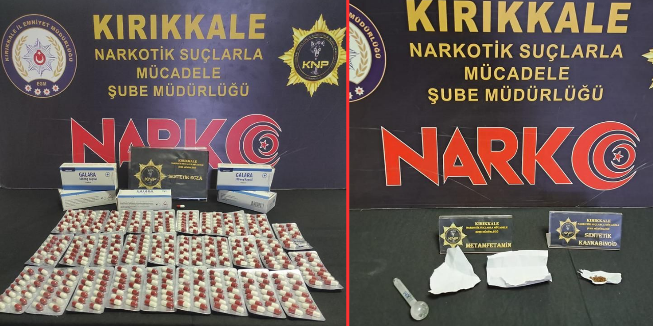 Kırıkkale'de Narkotik Şube'den büyük operasyon