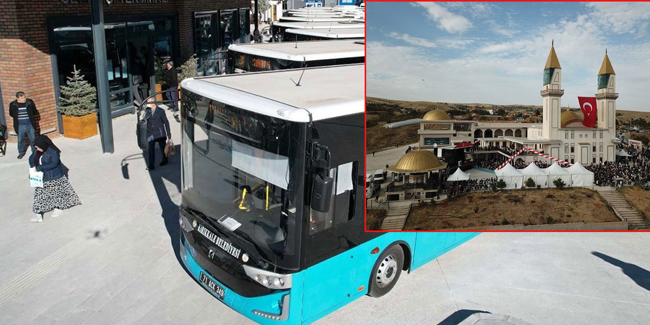 Kırıkkale Belediyesi Karacalı Köyü'ne otobüs seferi koydu