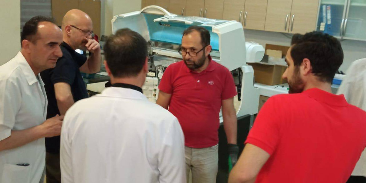 Kırıkkale YİH Hastanesi Başhekiminden laboratuvar çalışanlarına ziyaret