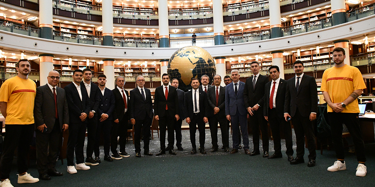 Galatasaray Spor Kulübü, Cumhurbaşkanlığı Millet Kütüphanesini ziyaret etti
