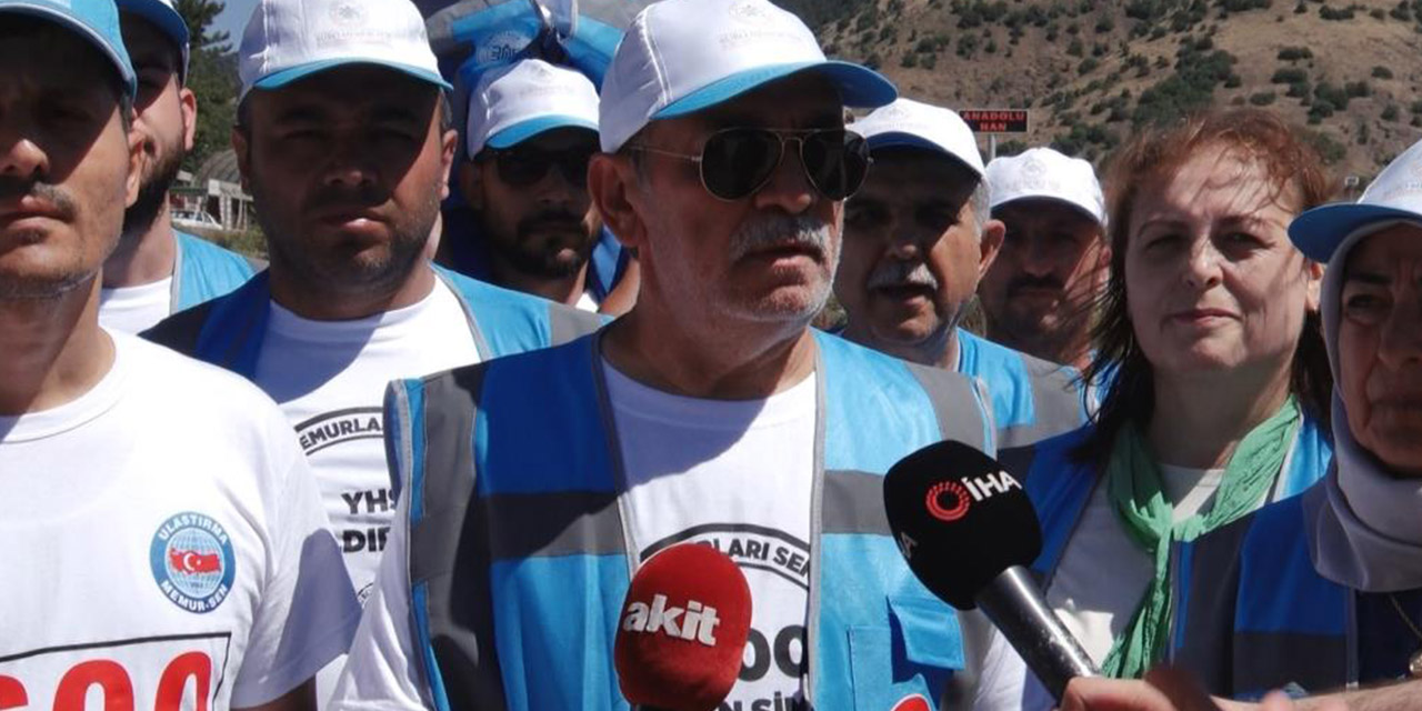 Büro Memur-Sen'in Bolu'dan Ankara'ya yürüyüşü sürüyor