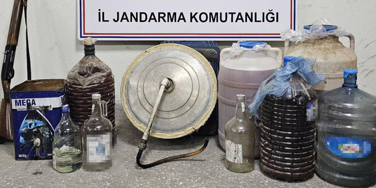 Jandarmadan sahte içki operasyonu