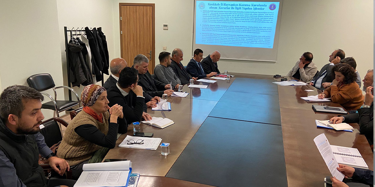 Kırıkkale Hayvanları Koruma Kurulunda yeni yönetmelik ele alındı
