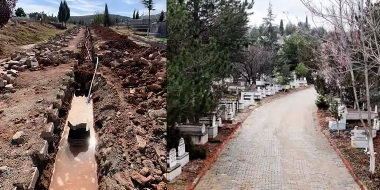 Yuva mezarlığı alt yapısı dört dörtlük oldu
