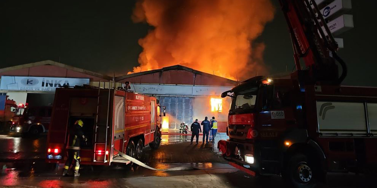 Boru fabrikasında çıkan yangın 3 saatte söndürüldü