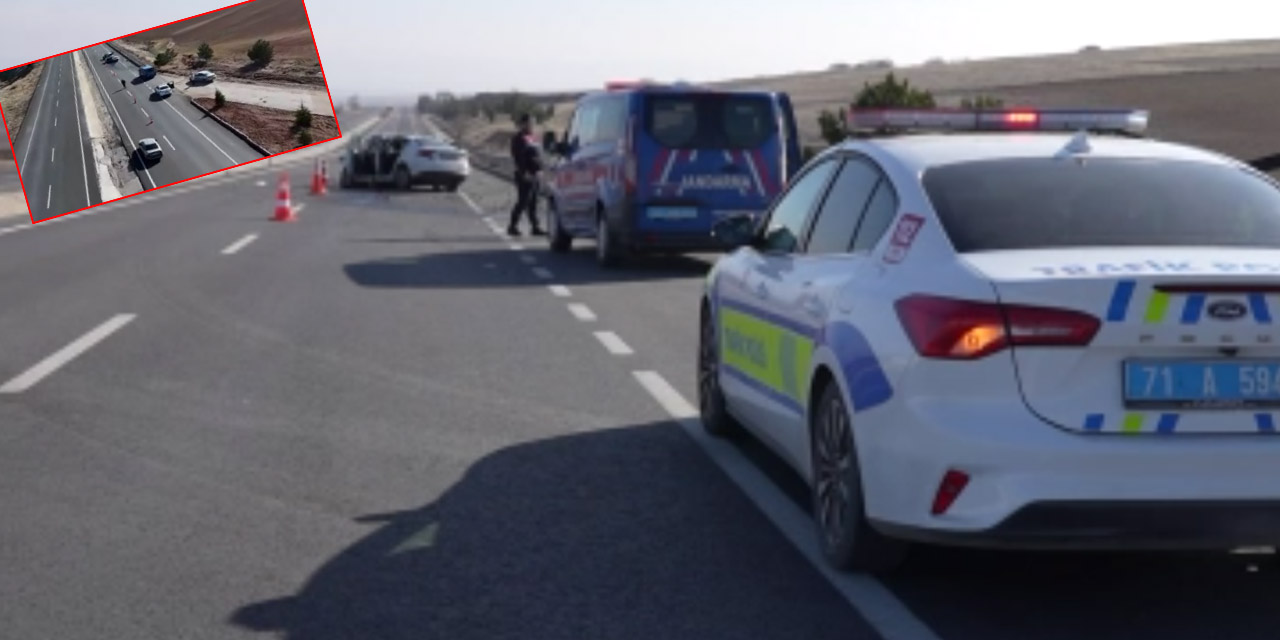 Kırıkkale'de çarpışan otomobiller hurdaya döndü: 2 yaralı