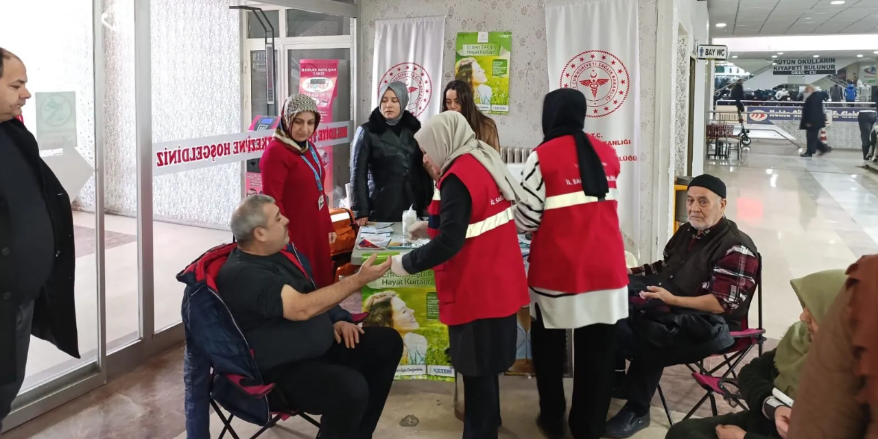 Kırıkkale'de sağlık bilincini artırmak için stantlar kuruldu