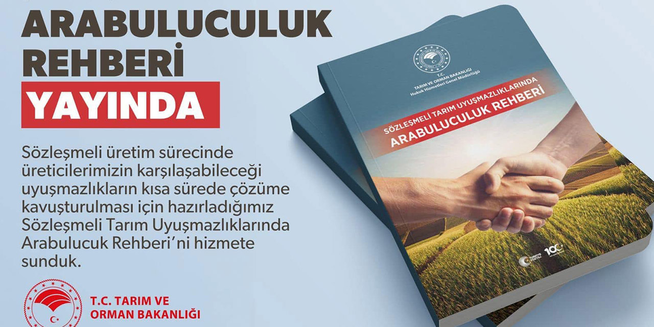 Kırıkkale İl Tarım Müdürlüğü üreticiler için arabulucu rehberi yayınlandığını duyurdu