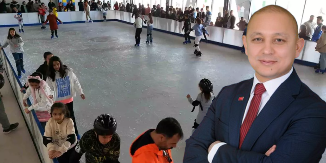 Kırıkkale Belediyesi'nden öğrencilere buz pateni hediyesi!
