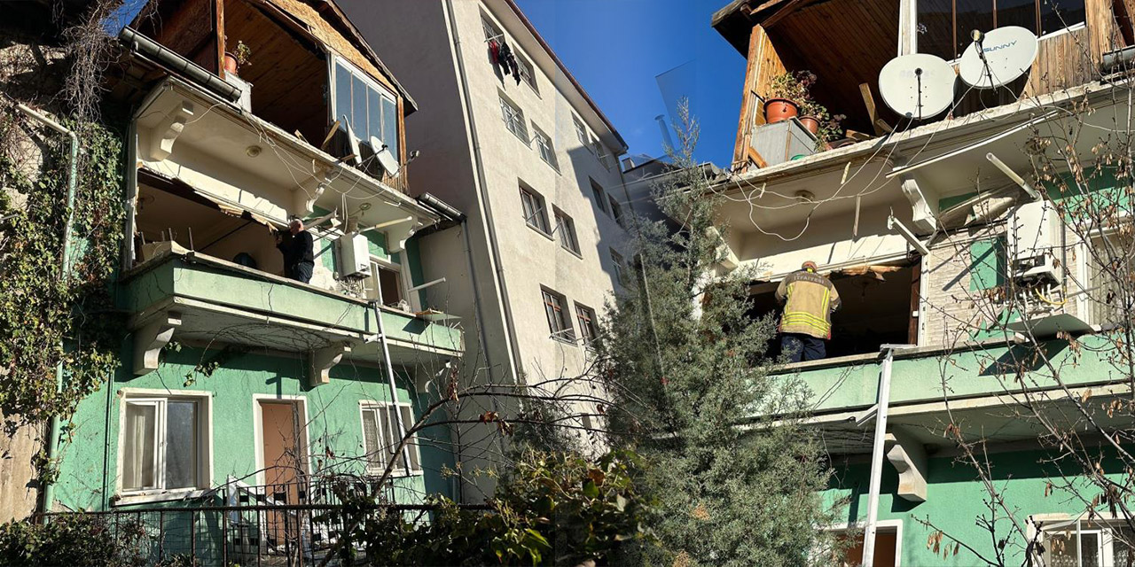 Apartman dairesinde doğal gaz patladı