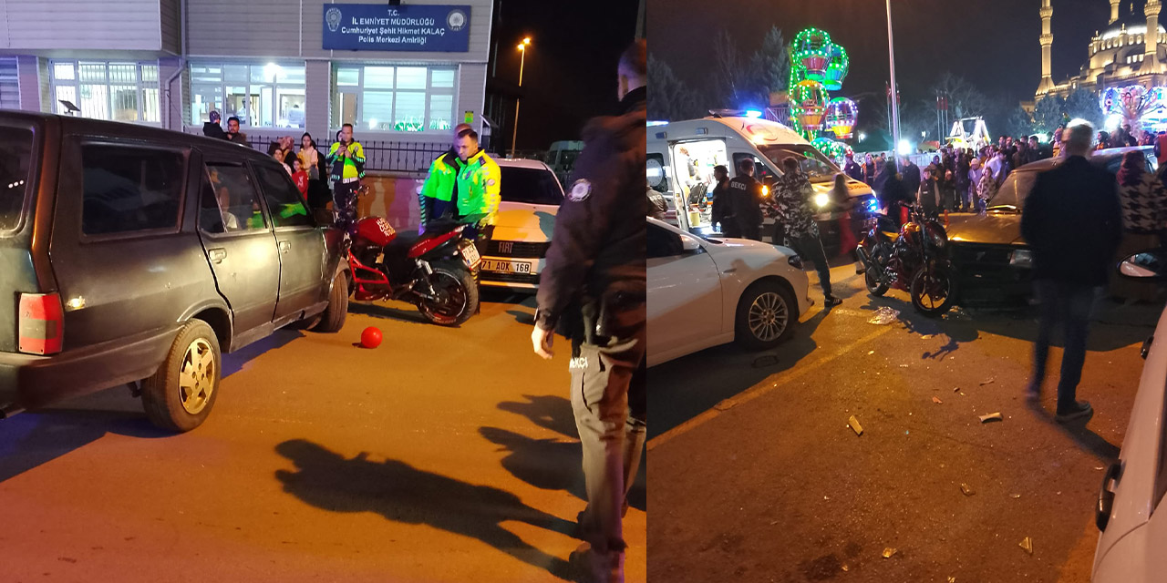 Kırıkkale'de Motosiklet ve otomobil çarpıştı: 1 yaralı
