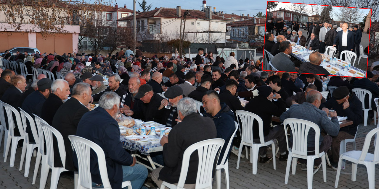 Kırıkkale Belediyesi ve Mahalle Halkı iftar sofrasında buluştu