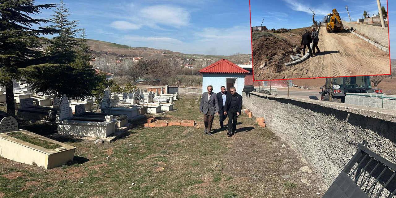 Sulakyurt’ta mezarlıkların çevre düzenlemesi yapılıyor