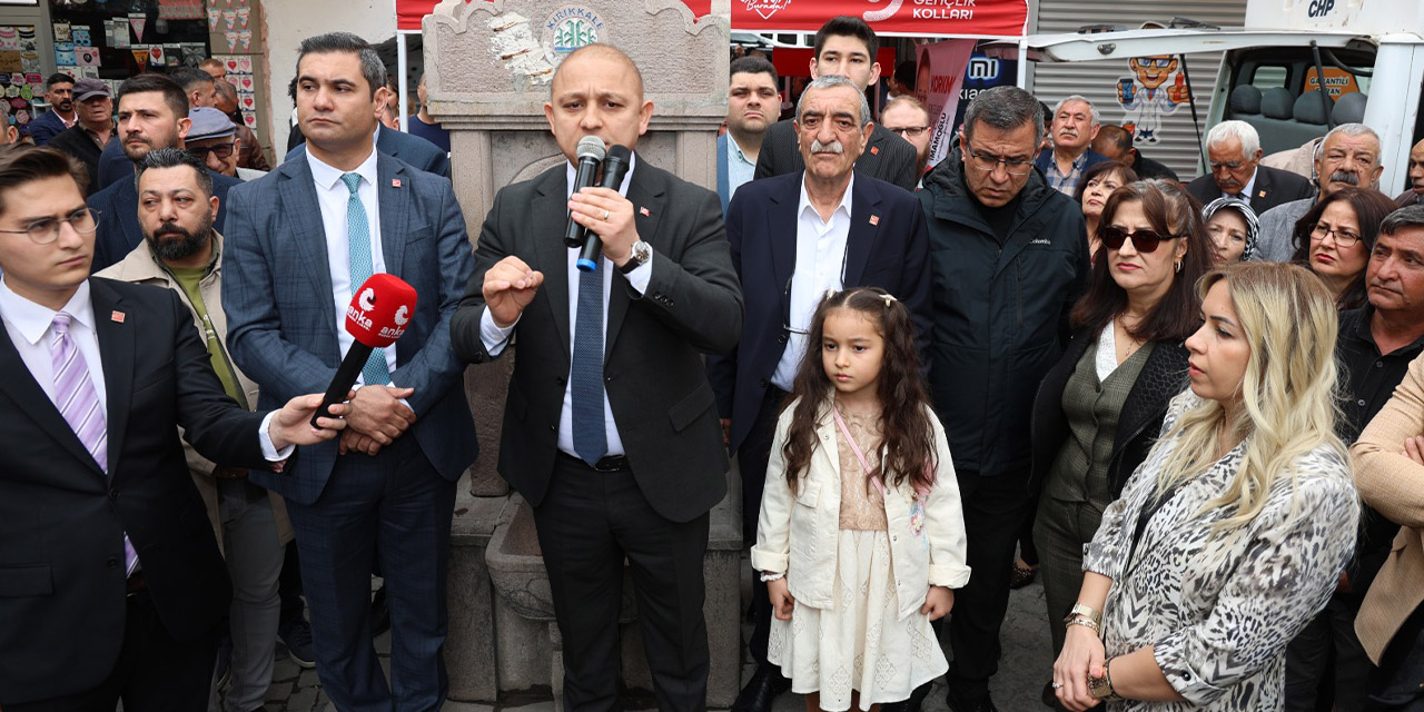 Kırıkkale’de CHP’nin bayramlaşması sokağa taştı