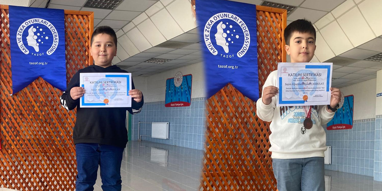 Kırıkkaleli minik dahilerden büyük başarı