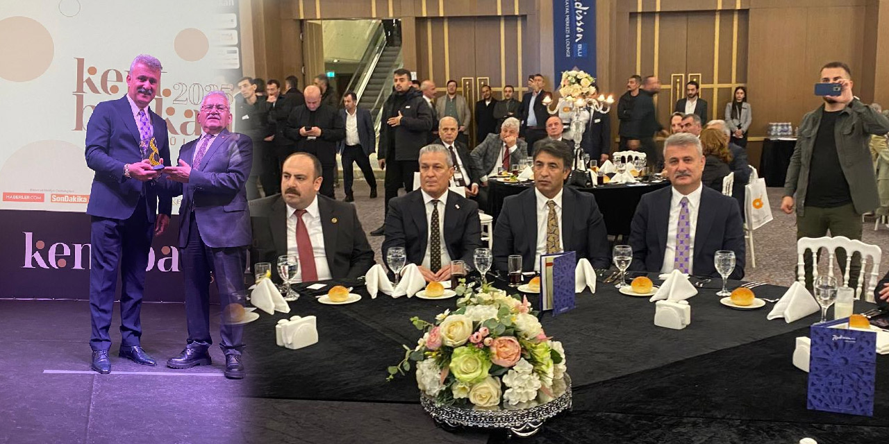 Kırıkkale Yahşihan Belediye Başkanı Ahmet Sungur’a “En Başarılı Belediye Başkanı” ödülü