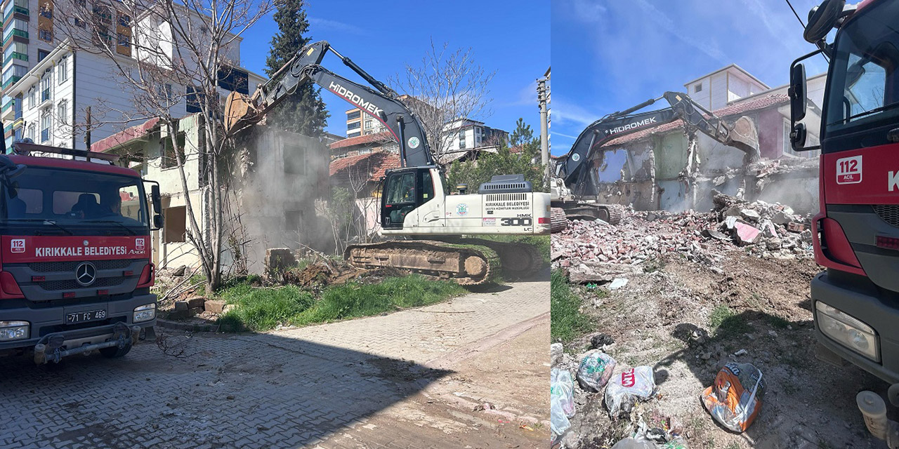Kırıkkale'de metruk binalar tarihe karışıyor