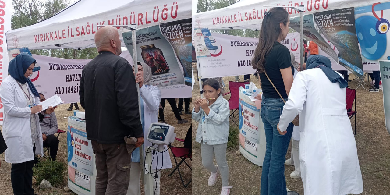 Kırıkkale Aşağımahmutlar’da sağlıklı yaşam standı ilgi gördü