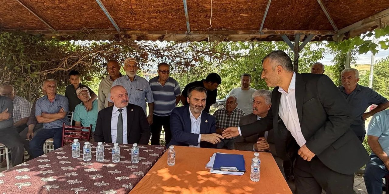 AK Parti Kırıkkale Milletvekili Kaplan'dan köy halkına ziyaret! Sel sonrası talepleri dinledi