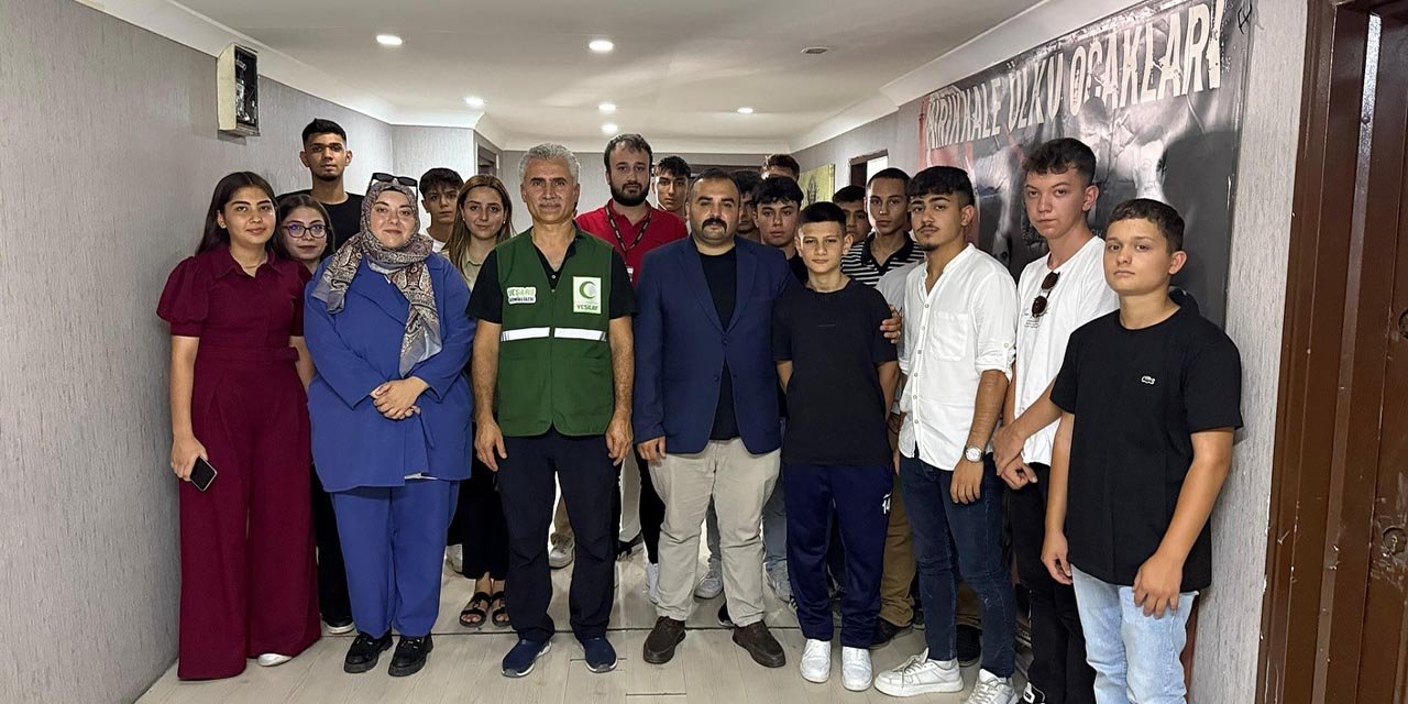 Kırıkkale'de Yeşilay’dan yaz kampında anlamlı buluşma