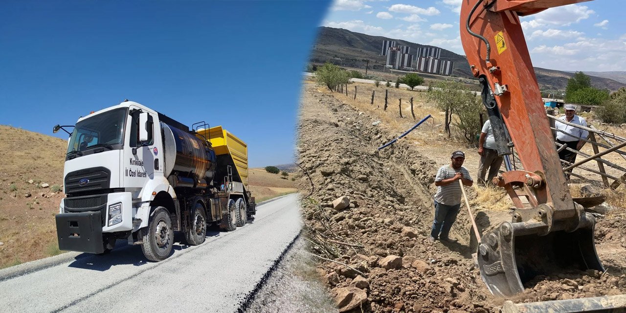 Kırıkkale'de köy yollarında konfor artıyor! Su ve kanal hattı yenileniyor