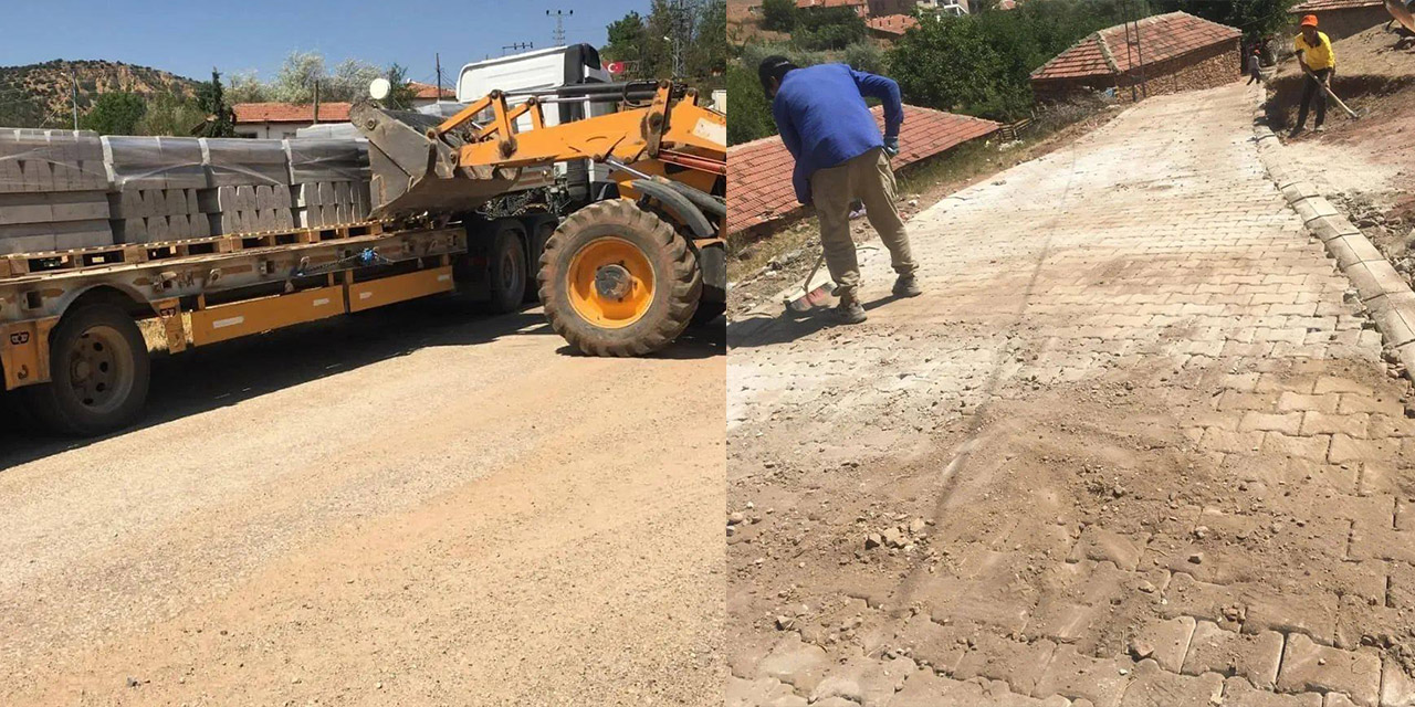 Küreboğazı Köyü kilit parke ile buluşuyor