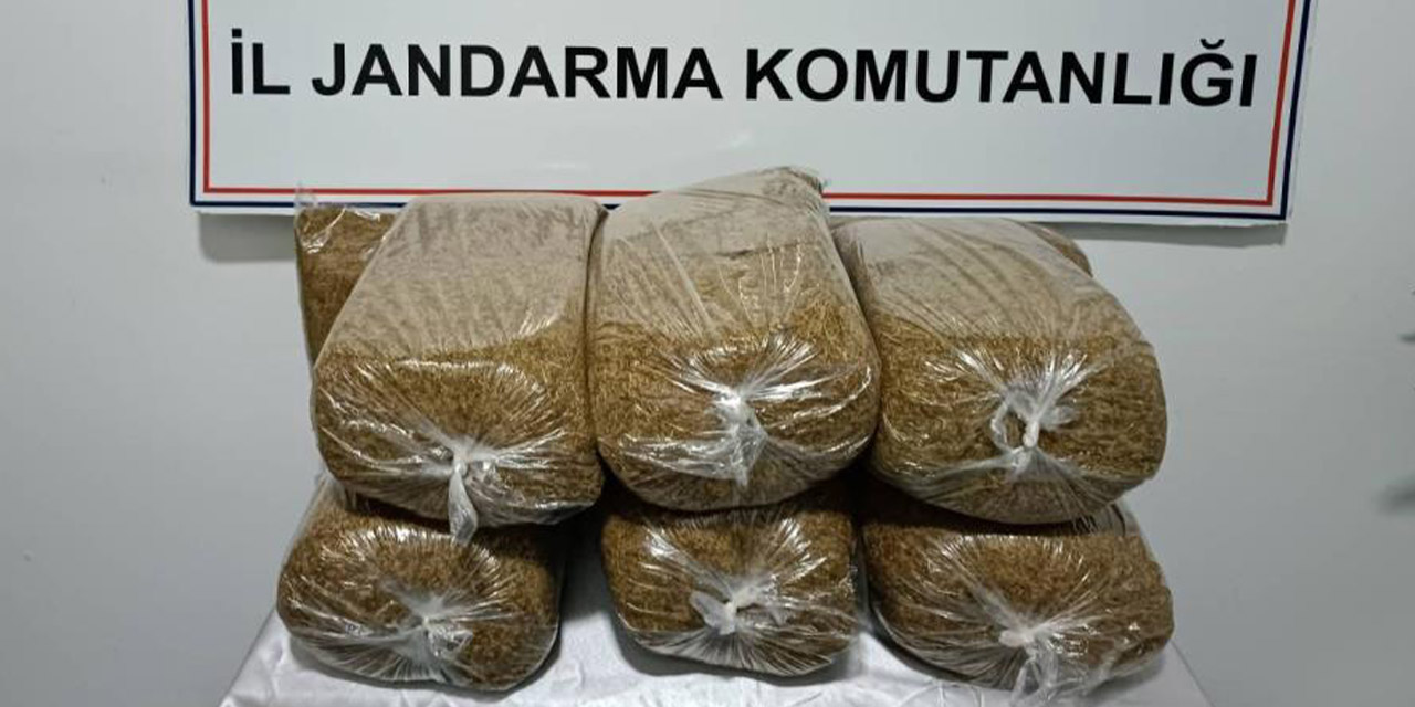 Yolcu otobüsünde 42 kilo kaçak tütün ele geçirildi
