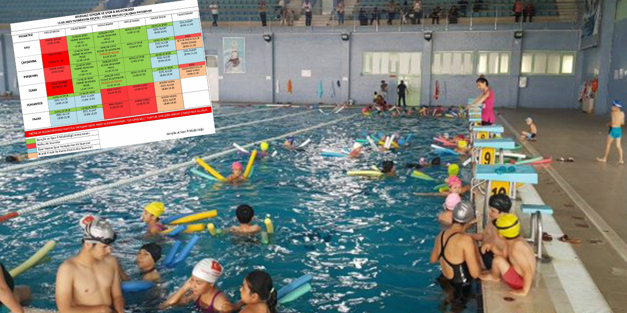 Başpınar Olimpik Yüzme Havuzu seans saatleri güncellendi