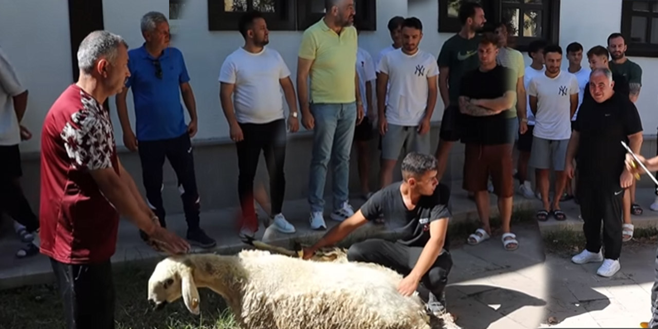 Kırıkkale FK şans dolu bir yıl için kurban kesti