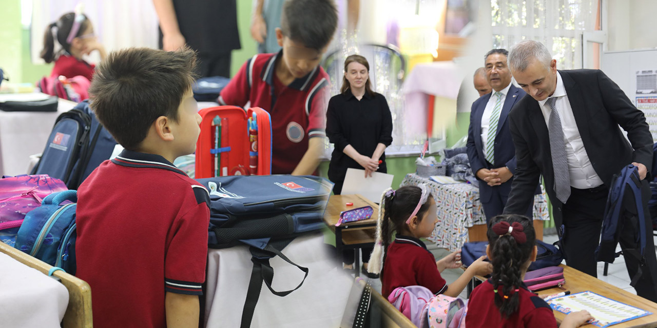 Kırıkkale’de öğrencilere okul çantası ve kırtasiye seti dağıtıldı