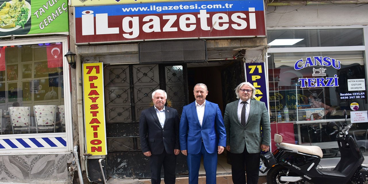 KÜ Rektörü Aslan’dan İl Gazetesi’ne 42. yıl ziyareti! Çetin, Aslan'ı makamında ağırladı