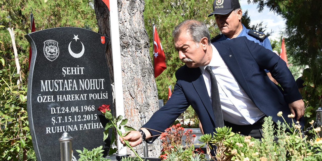 Kırıkkale’nin yeni Emniyet Müdürü'nden Şehitliğe anlamlı ziyaret