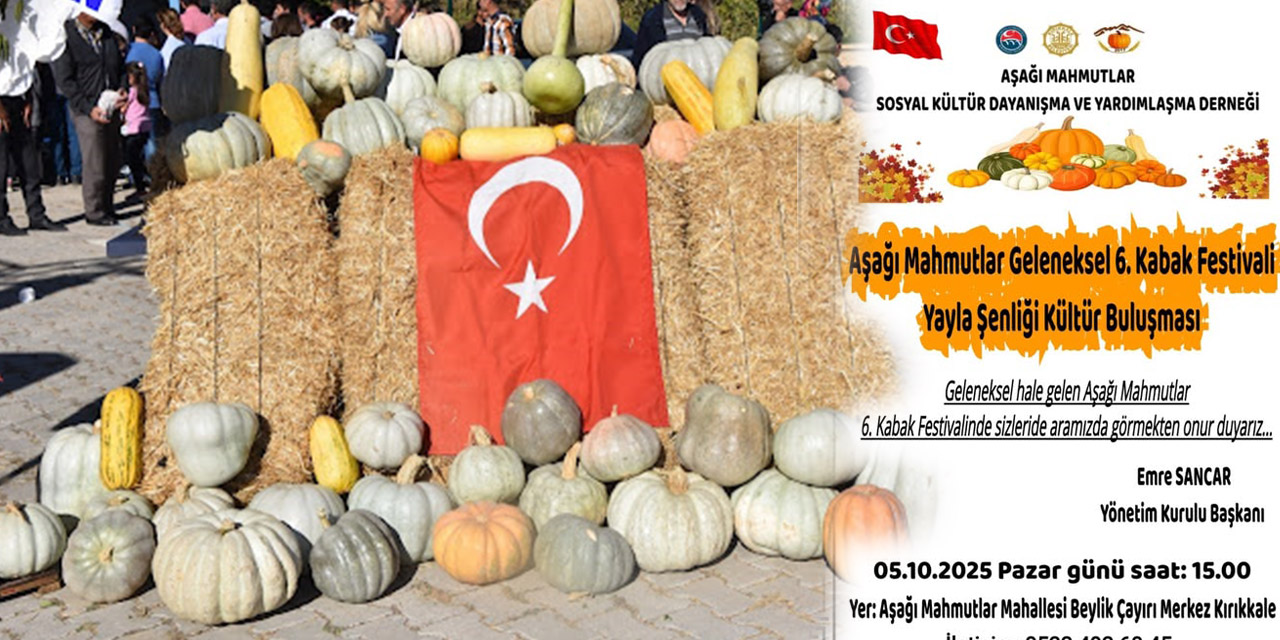 Kırıkkale'nin Aşağımahmutlar Mahallesinde festival var