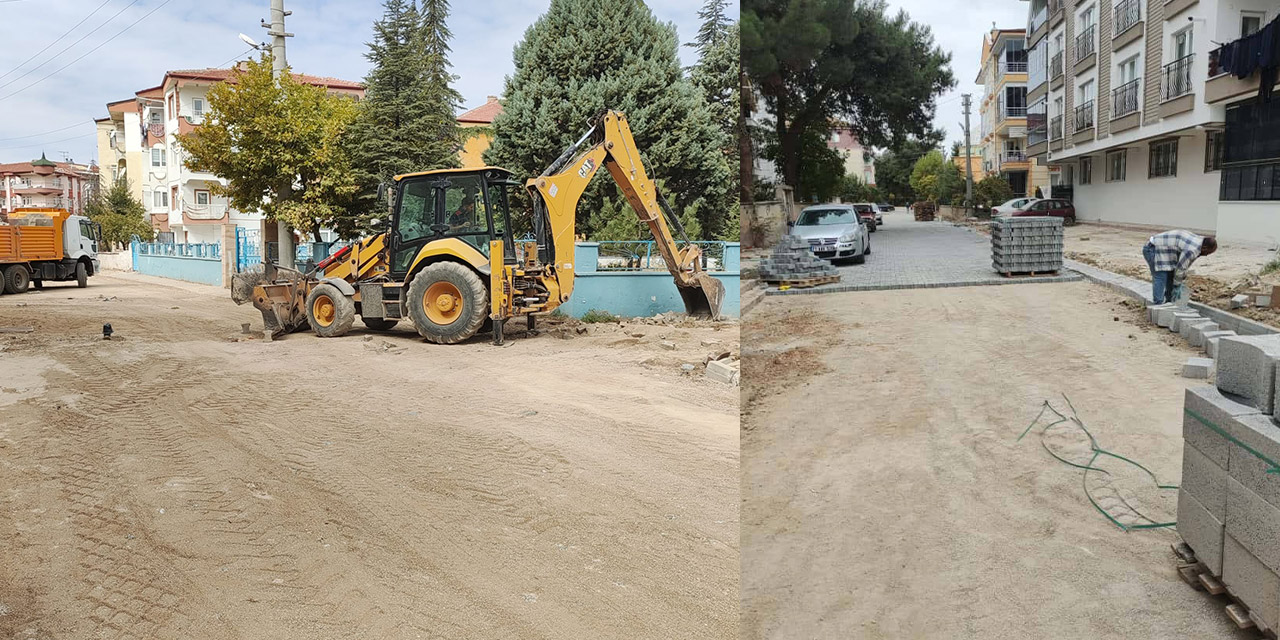 Kırıkkale'de bin metrelik cadde baştan sona yenilendi