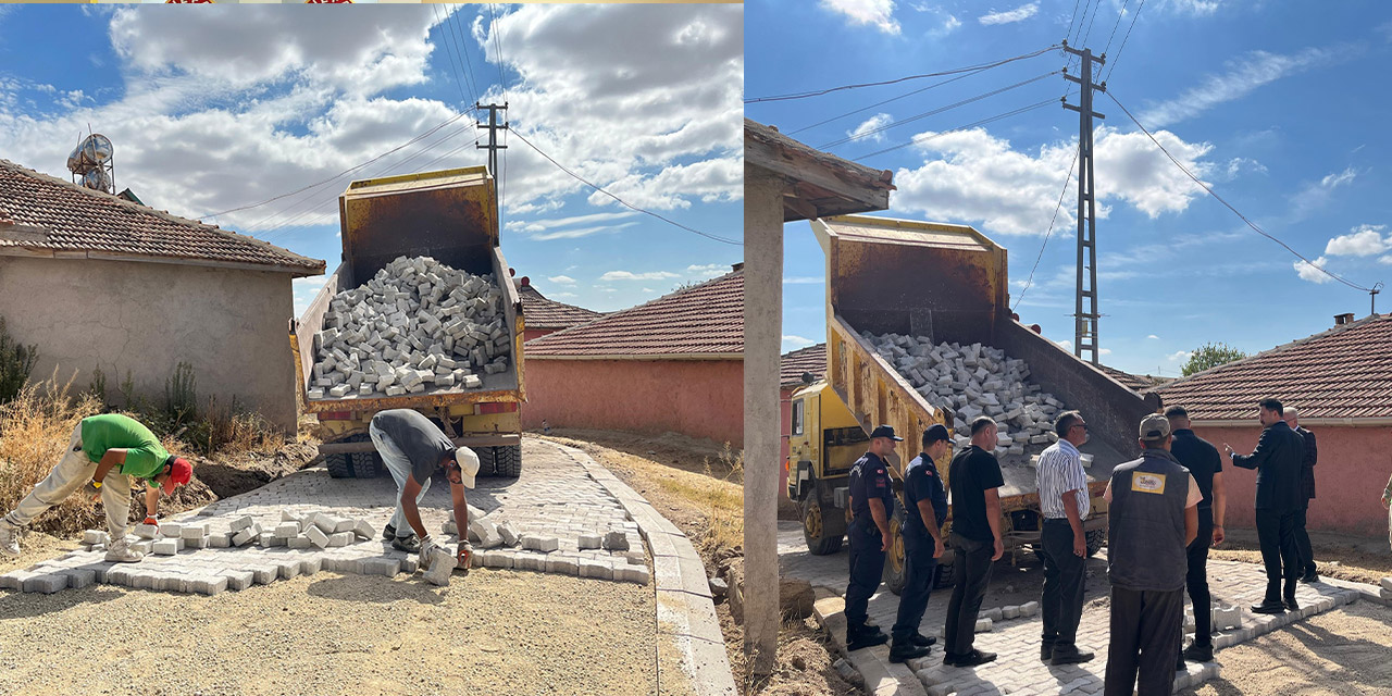 Çatallı köyü kilit parkeyle tanıştı