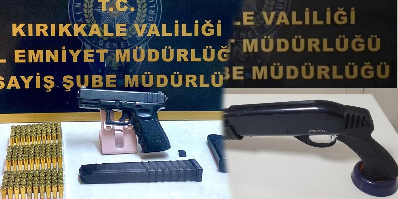 Kırıkkale'de silah ve kaçakçılığa geçit yok! 11 şahıs tutuklandı
